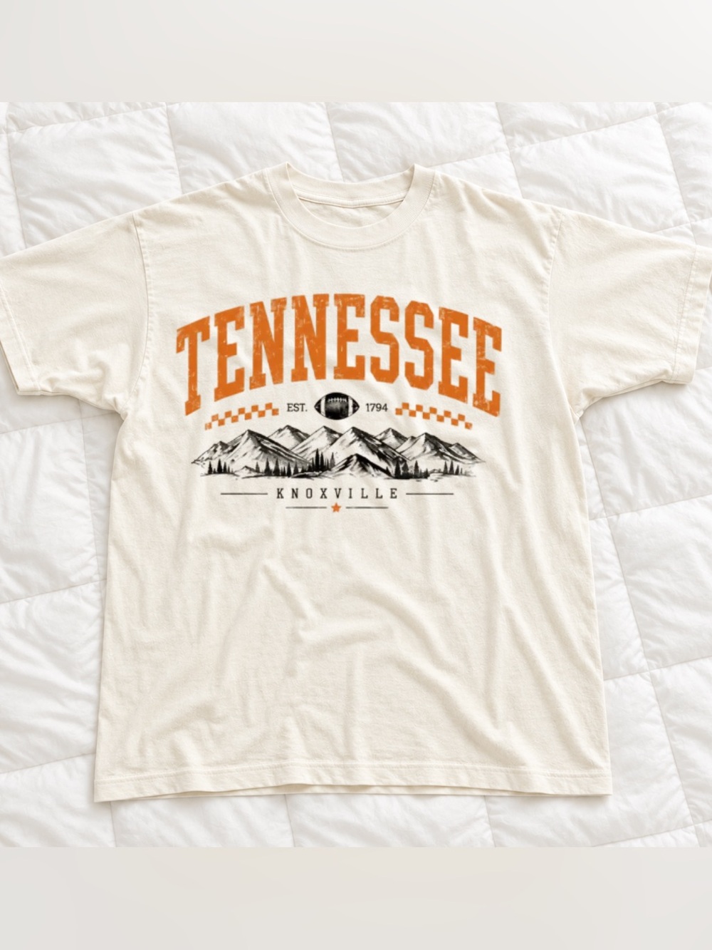 Tennessee Knoxville Graphic Tee, Vols Football Shirt Vintage Gildan Color Shirt